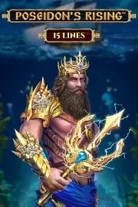 Poseidon's Rising" – Slot di gioco "Poseidon's Rising" con Poseidone, il dio del mare, con tridente e una scenografia subacquea